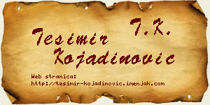 Tešimir Kojadinović vizit kartica
